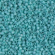 Miyuki delica beads 10/0 - Matted opaque turquoise ab DBM-878